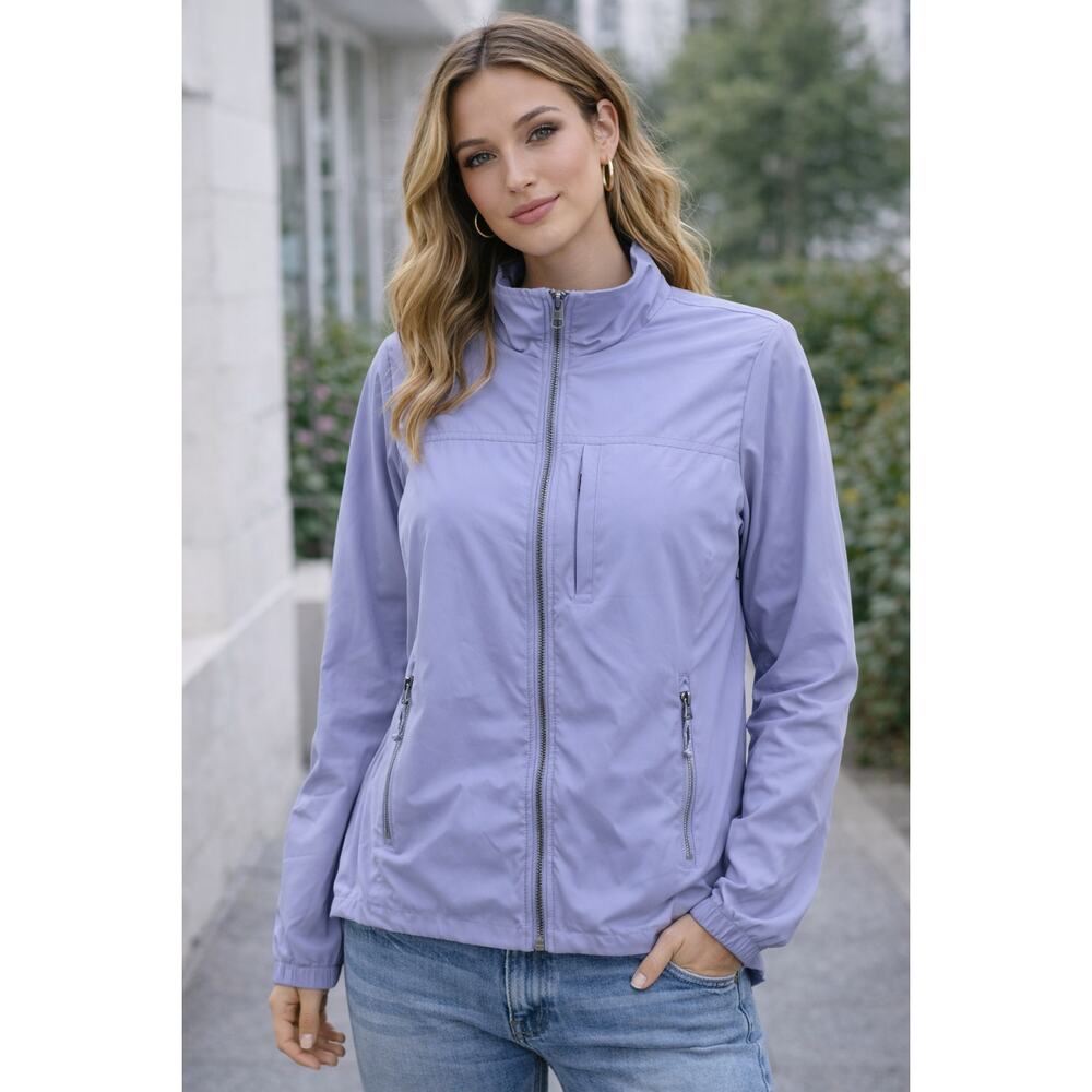 Avalanche Outdoor Supply Womens Jacket Large Purple Full Zip Lightweight